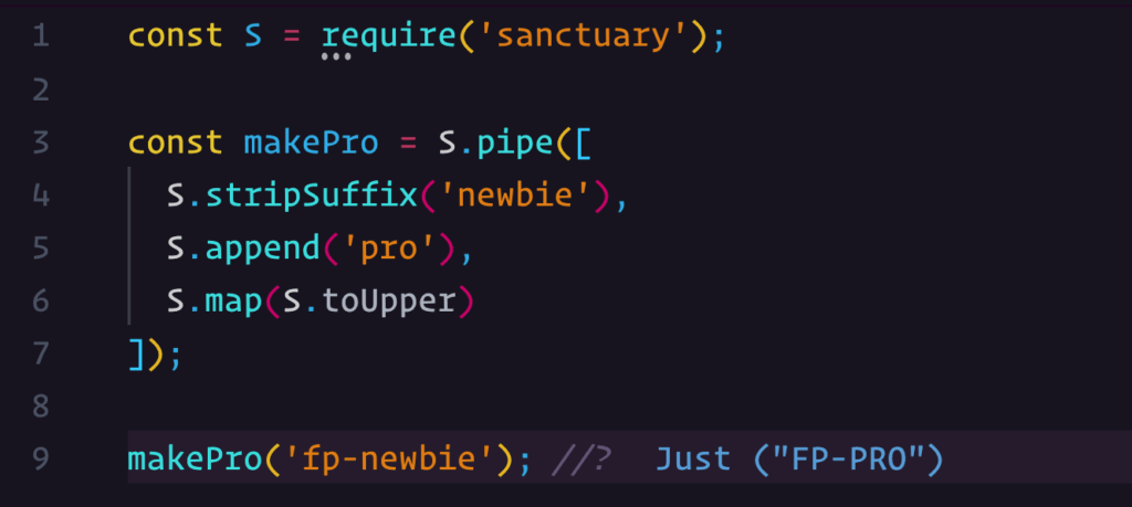 functional programming in JS